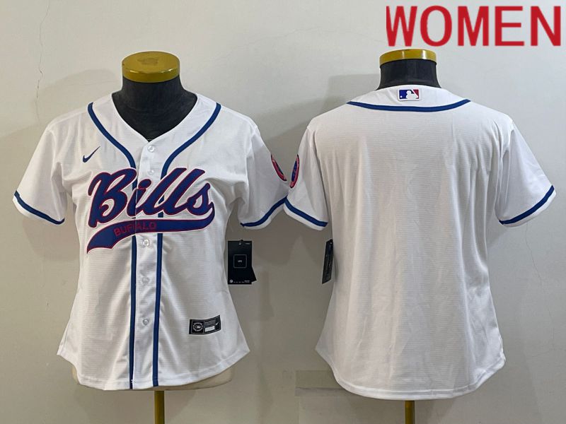 Women Buffalo Bills Blank White 2022 Nike Co branded NFL Jersey->green bay packers->NFL Jersey